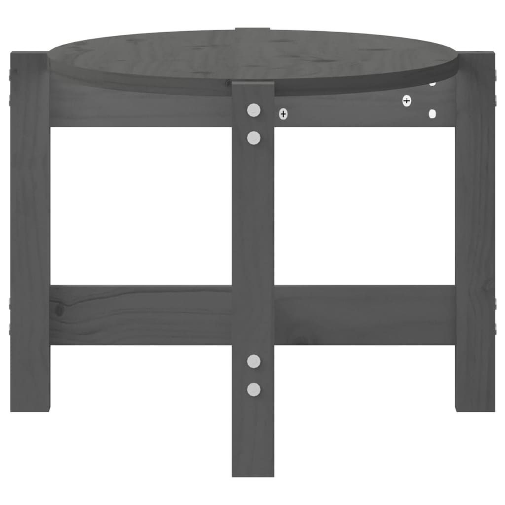 Sohvapöytä harmaa 87x48x35 cm täysi mänty - Sisustajankoti.fi