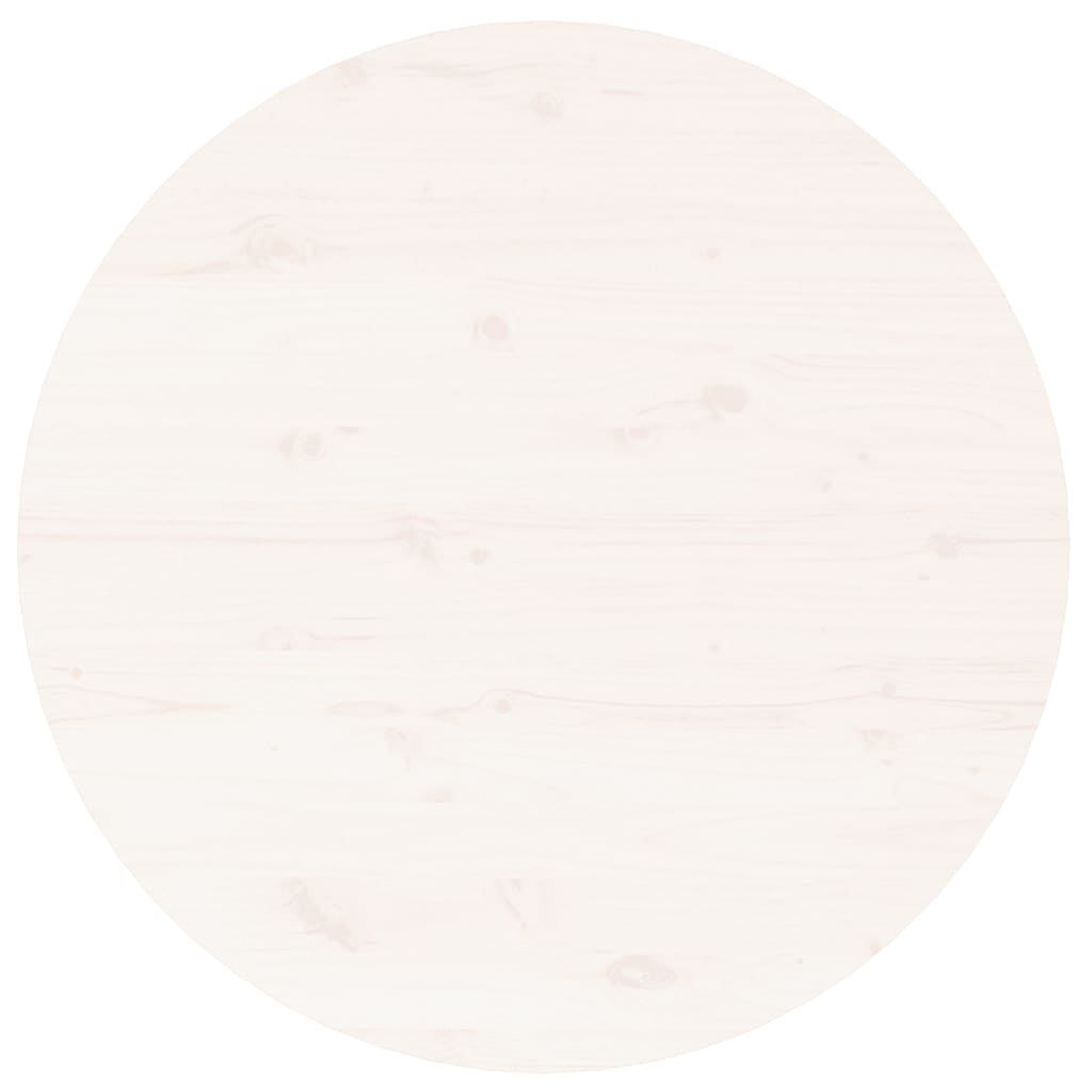 Sohvapöytä valkoinen Ø 45x40 cm täysi mänty - Sisustajankoti.fi