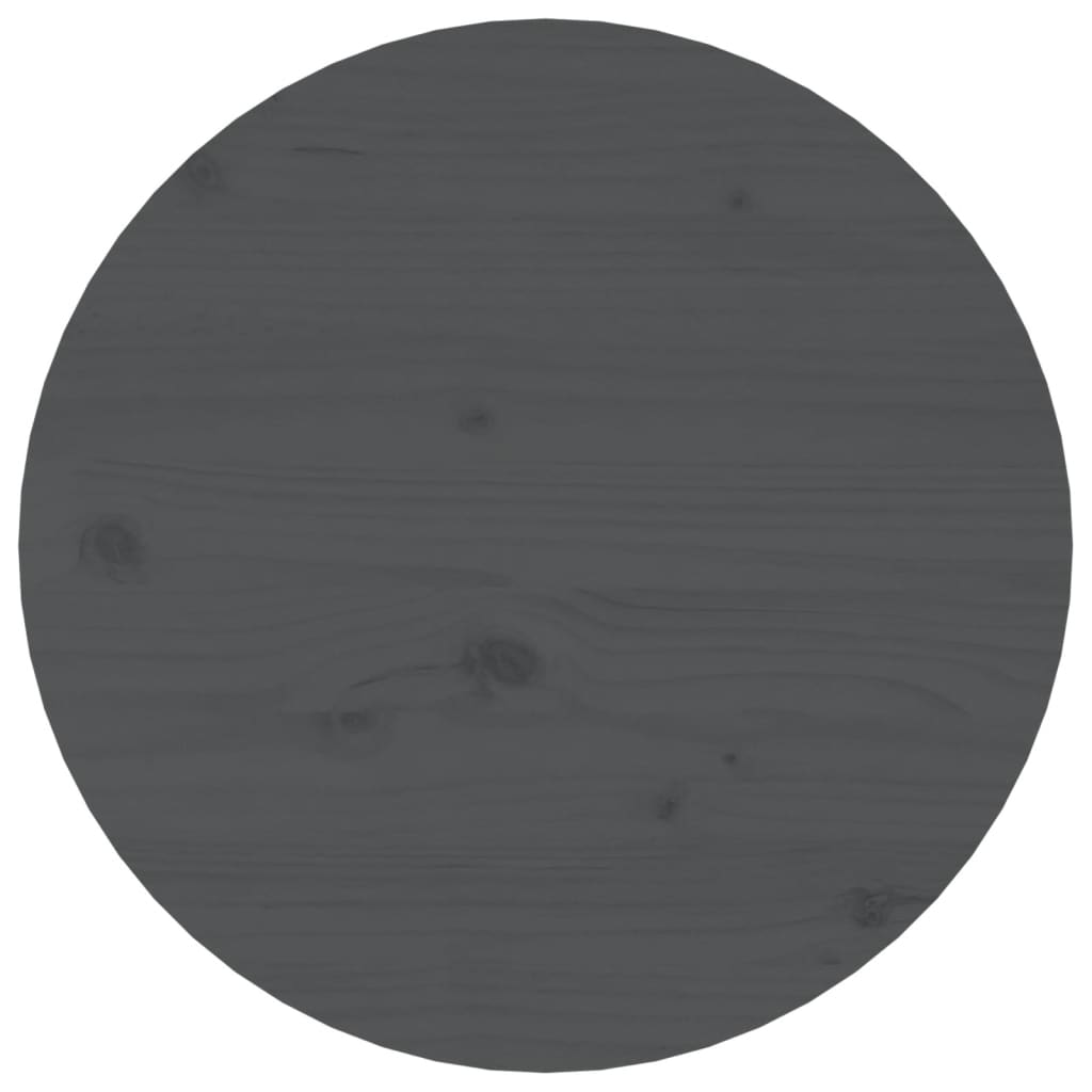 Sohvapöytä harmaa Ø 45x40 cm täysi mänty - Sisustajankoti.fi