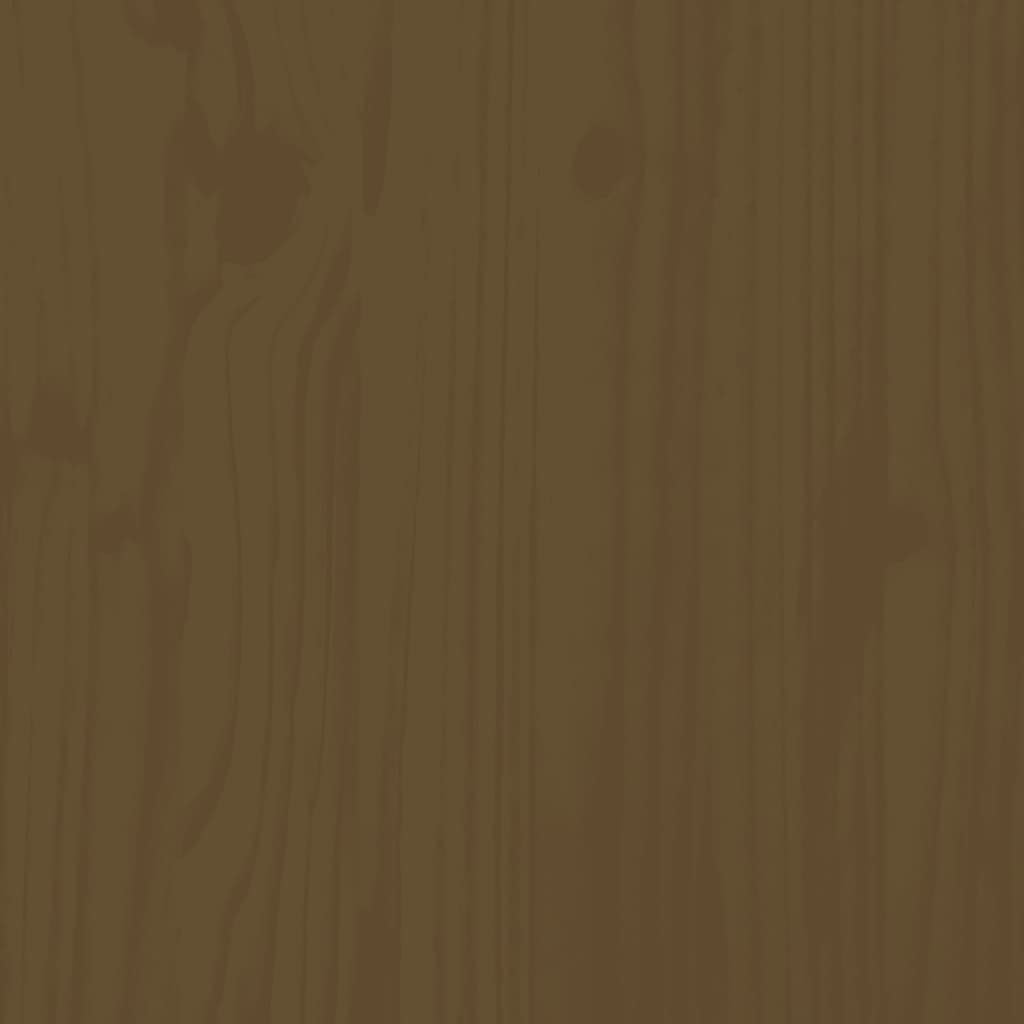 Sohvapöytä hunajanruskea Ø 35x35 cm täysi mänty - Sisustajankoti.fi