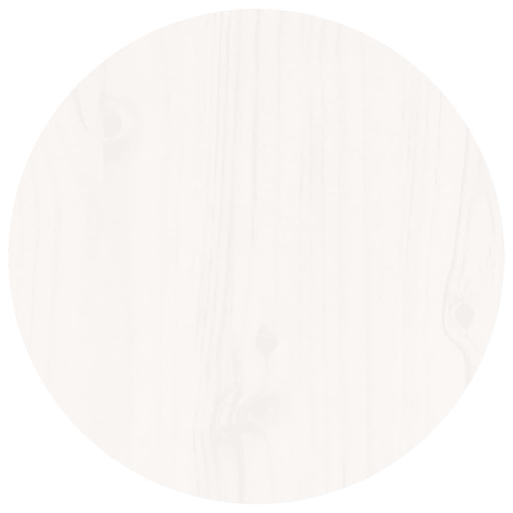 Sohvapöytä valkoinen Ø 40x60 cm täysi mänty - Sisustajankoti.fi