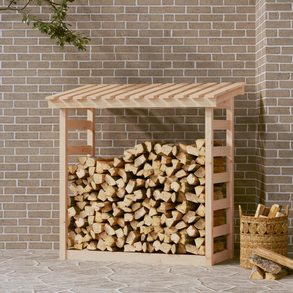 Polttopuuteline 108x64,5x110 cm täysi mänty - Sisustajankoti.fi