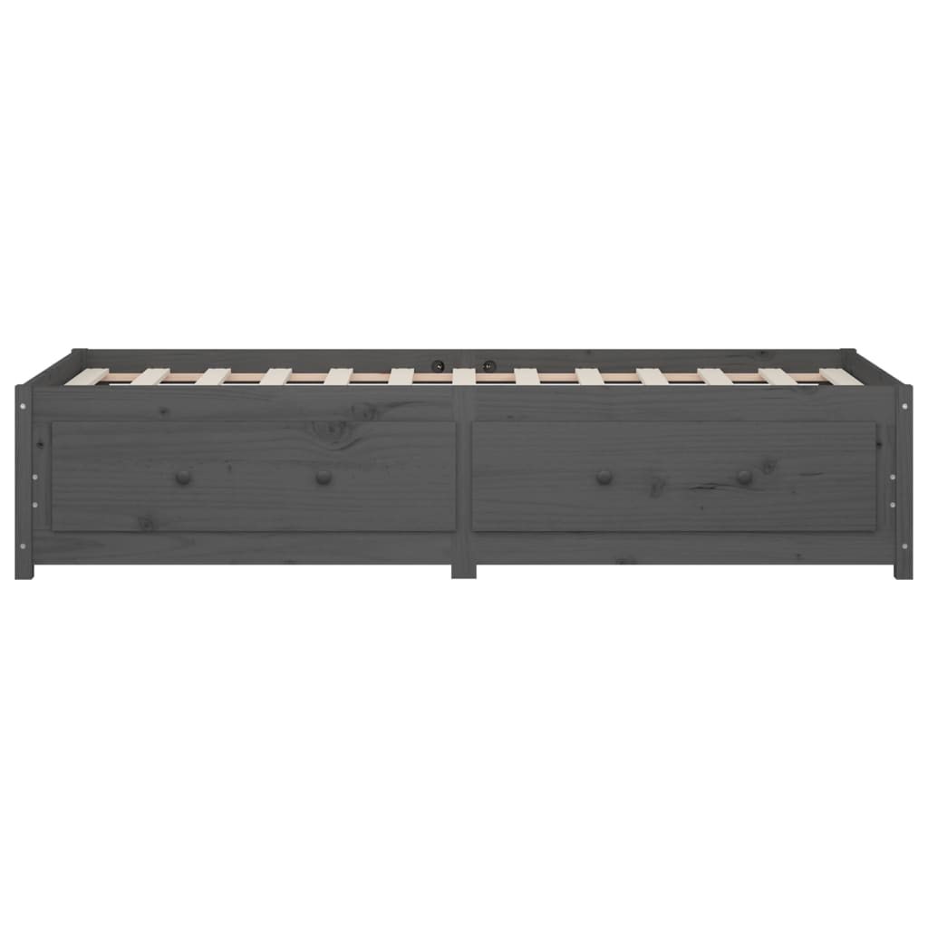 Sohvasänky harmaa 90x200 cm täysi mänty - Sisustajankoti.fi