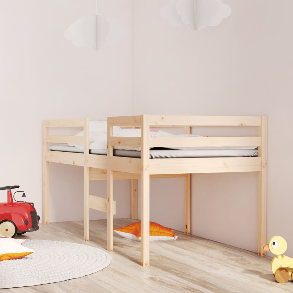 Korotettu sänky 90x200 cm täysi mänty - Sisustajankoti.fi