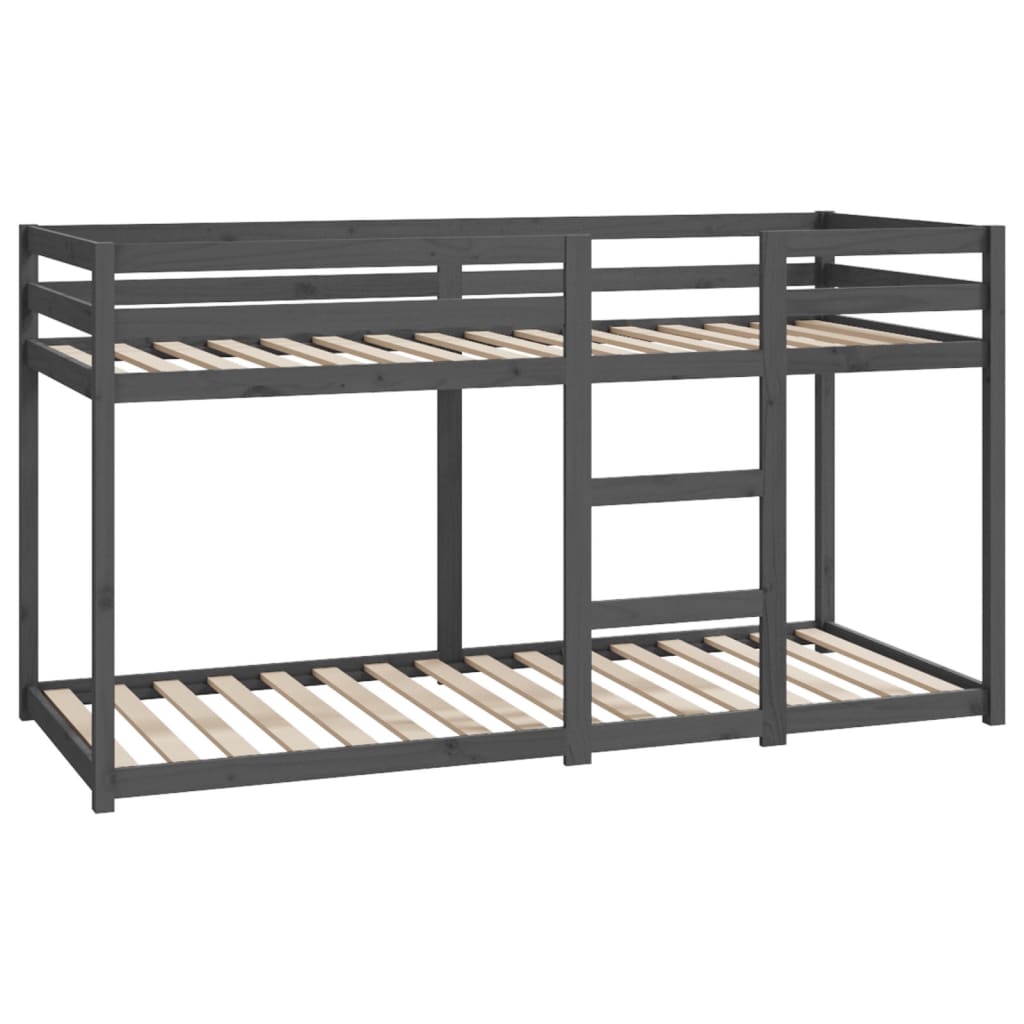 Kerrossänky harmaa 80x200 cm täysi mänty - Sisustajankoti.fi