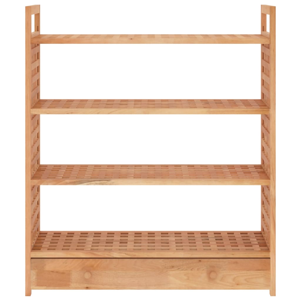 Kenkätelineet laatikolla 70x27x81 cm täysi pähkinäpuu - Sisustajankoti.fi