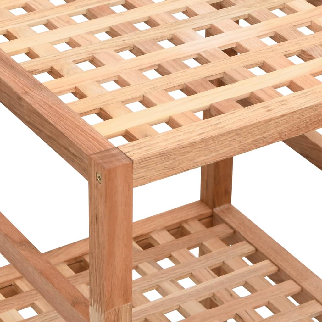 Kylpyhuoneen hyllykkö 35,5x35,5x112,5 cm täysi pähkinäpuu - Sisustajankoti.fi