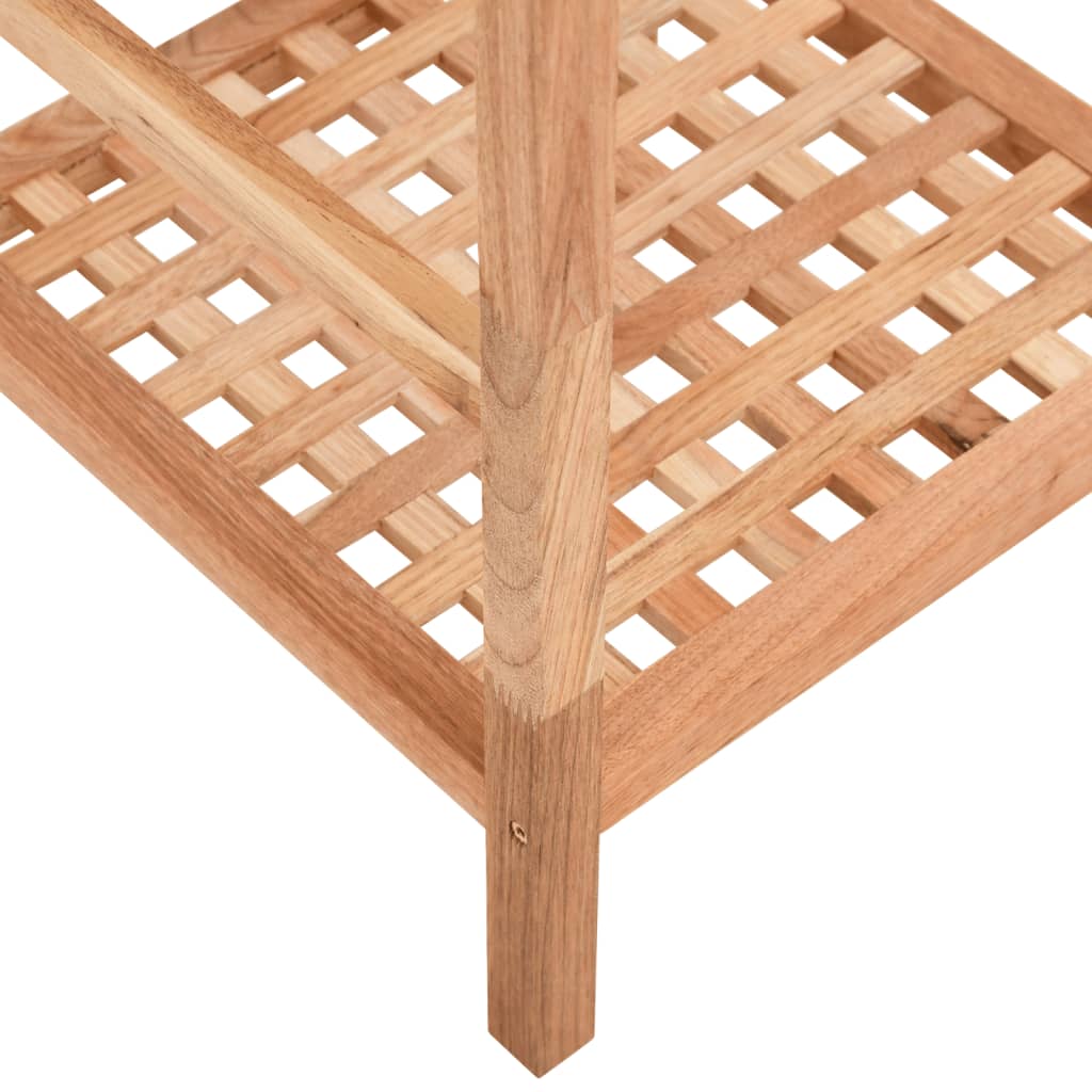 Kylpyhuoneen hyllykkö 35,5x35,5x112,5 cm täysi pähkinäpuu - Sisustajankoti.fi