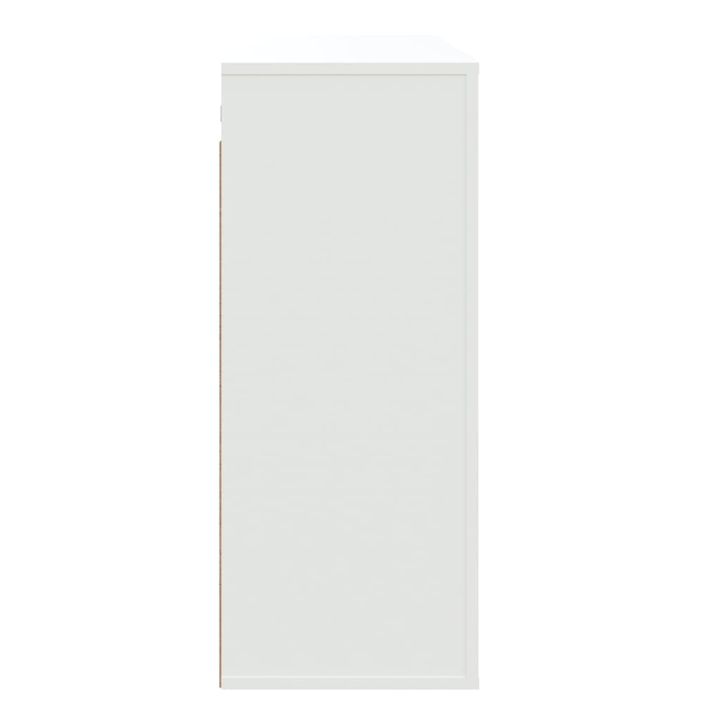 Seinäkaappi valkoinen 80x33x80 cm tekninen puu - Sisustajankoti.fi