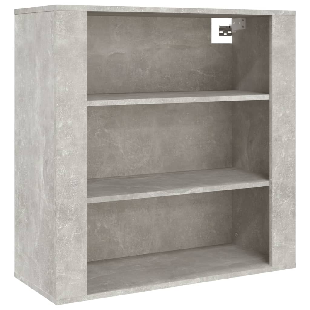 Seinäkaappi betoninharmaa 80x33x80 cm tekninen puu - Sisustajankoti.fi
