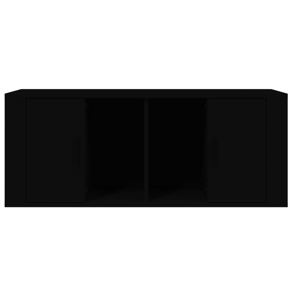 TV-taso musta 100x35x40 cm tekninen puu - Sisustajankoti.fi