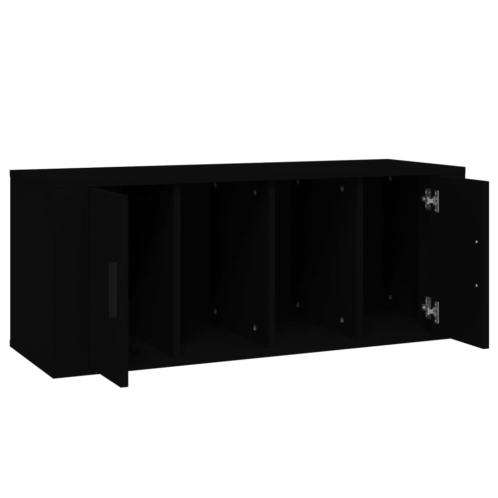 TV-taso musta 100x35x40 cm tekninen puu - Sisustajankoti.fi