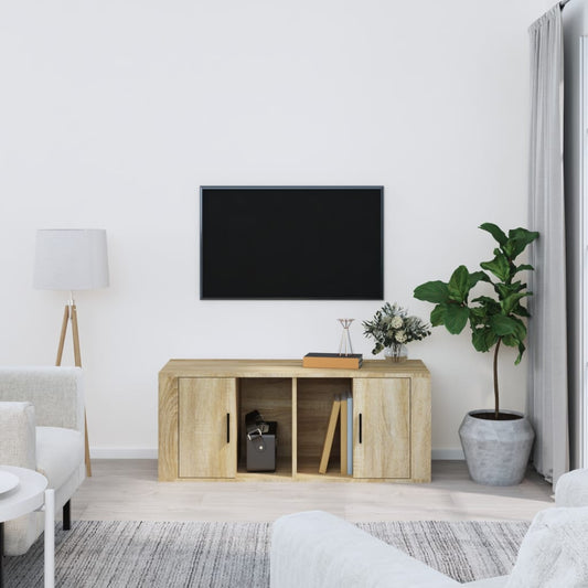 TV-taso Sonoma-tammi 100x35x40 cm tekninen puu - Sisustajankoti.fi