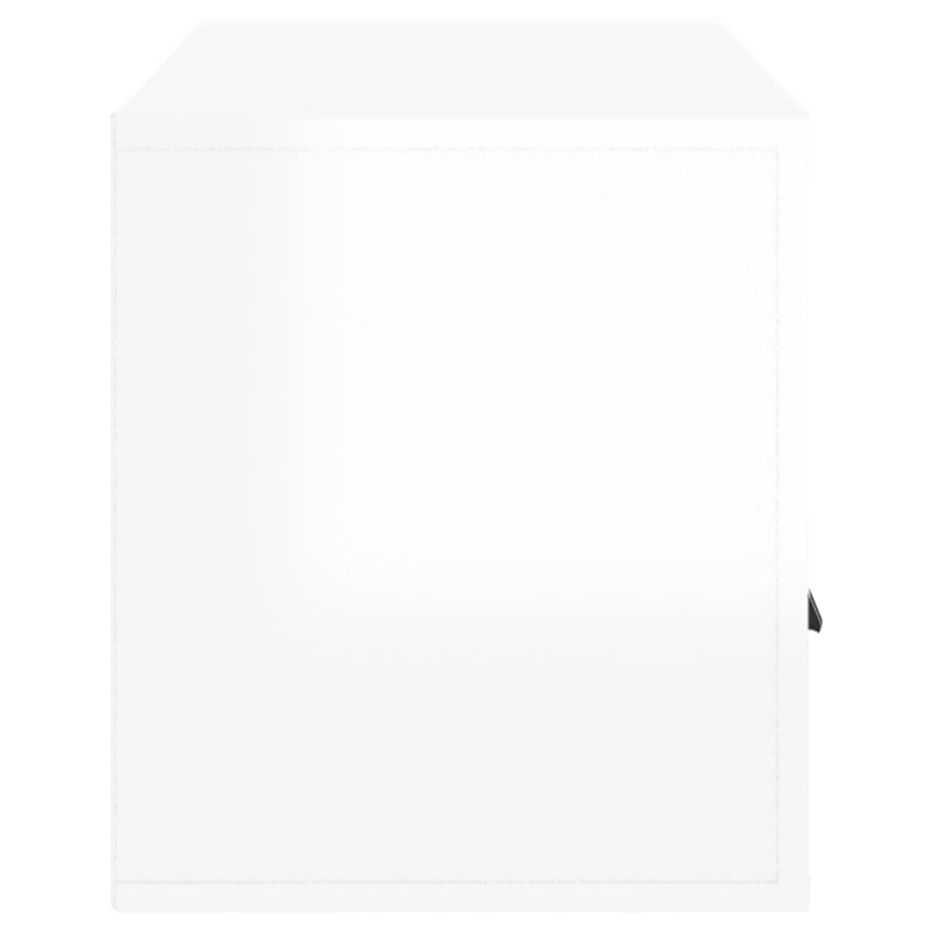 TV-taso korkeakiilto valkoinen 100x35x40 cm tekninen puu - Sisustajankoti.fi