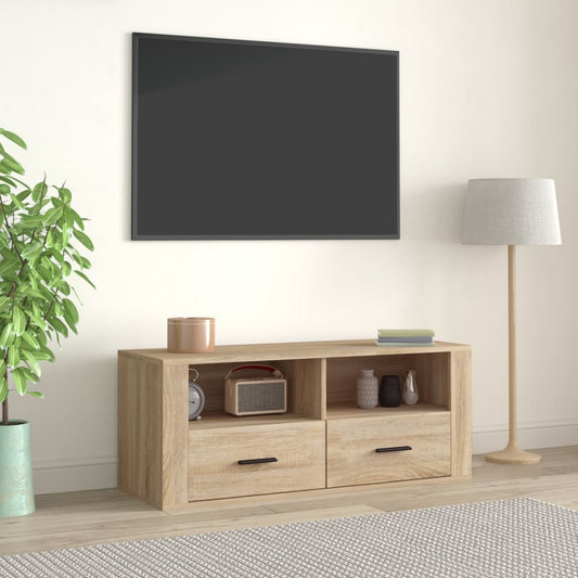 TV-taso Sonoma-tammi 100x35x40 cm tekninen puu - Sisustajankoti.fi