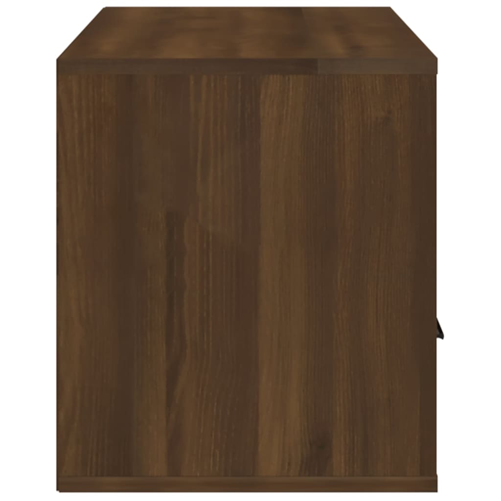 TV-taso ruskea tammi 100x35x40 cm tekninen puu - Sisustajankoti.fi