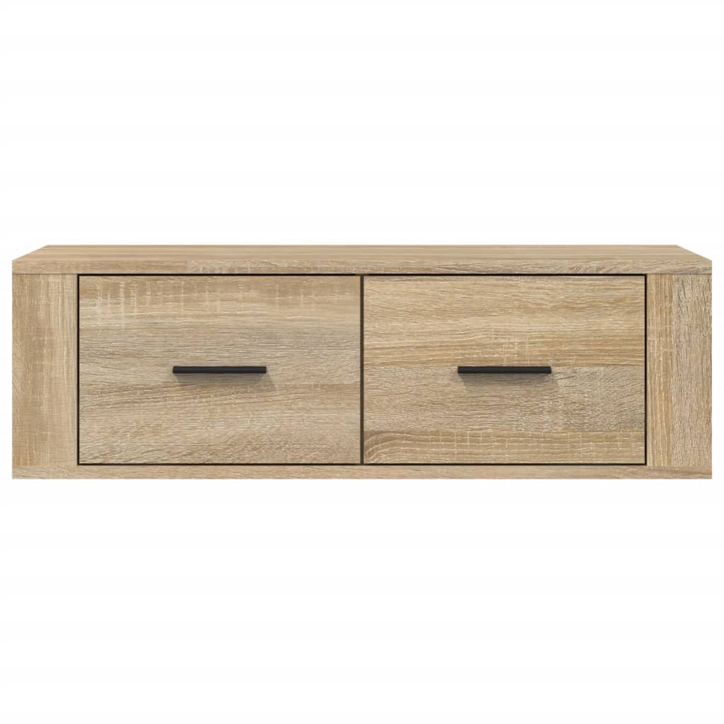 Seinä TV-taso Sonoma-tammi 80x36x25 cm tekninen puu - Sisustajankoti.fi