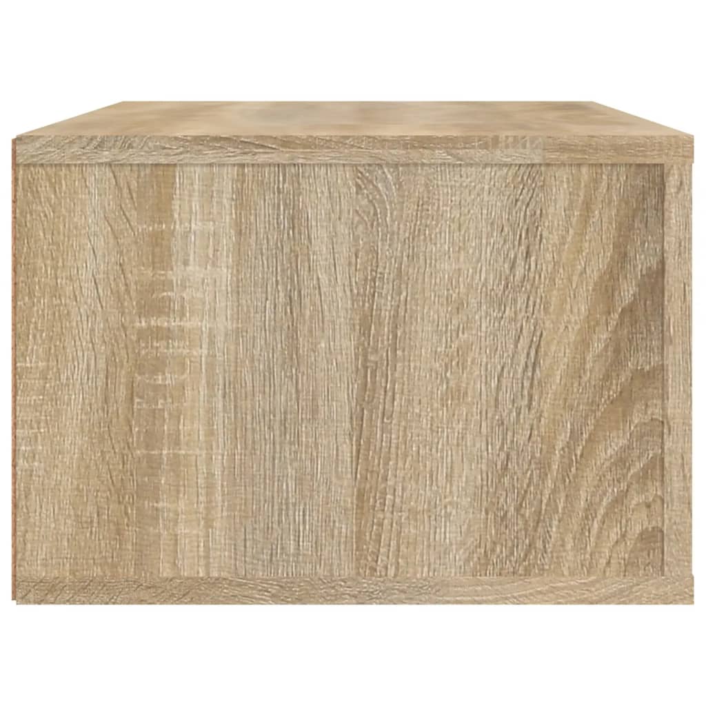 Seinä TV-taso Sonoma-tammi 80x36x25 cm tekninen puu - Sisustajankoti.fi