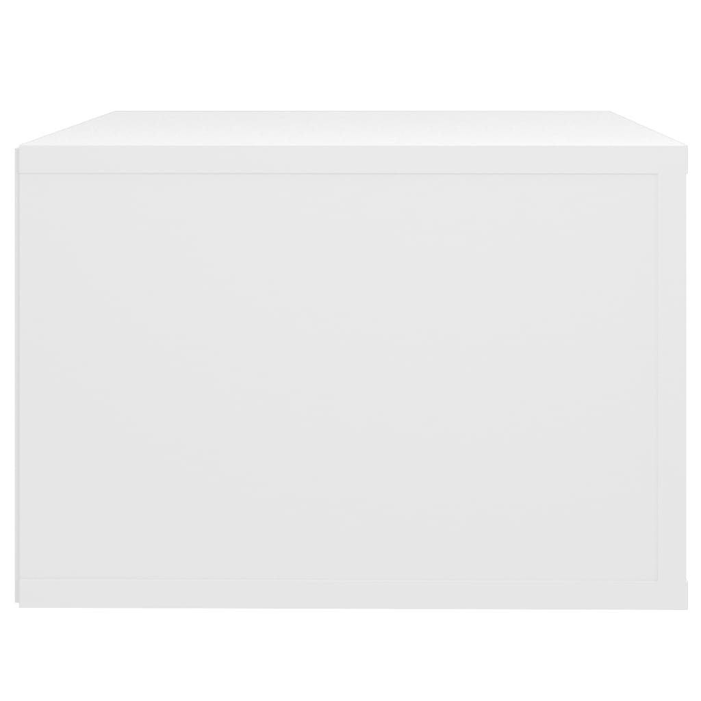 Seinäkiinnitettävä yöpöytä valkoinen 50x36x25 cm - Sisustajankoti.fi