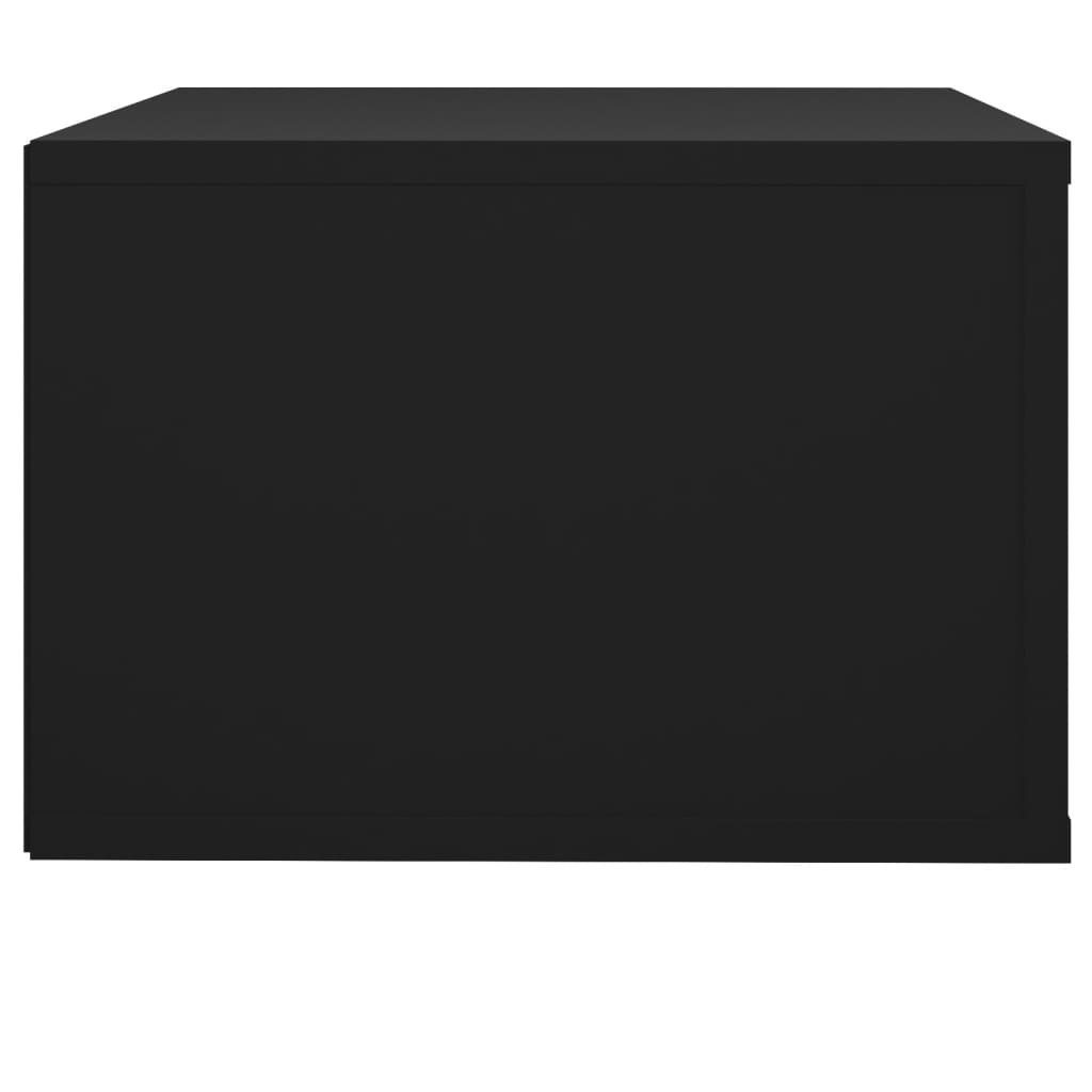 Seinäkiinnitettävät yöpöydät 2 kpl musta 50x36x25 cm - Sisustajankoti.fi