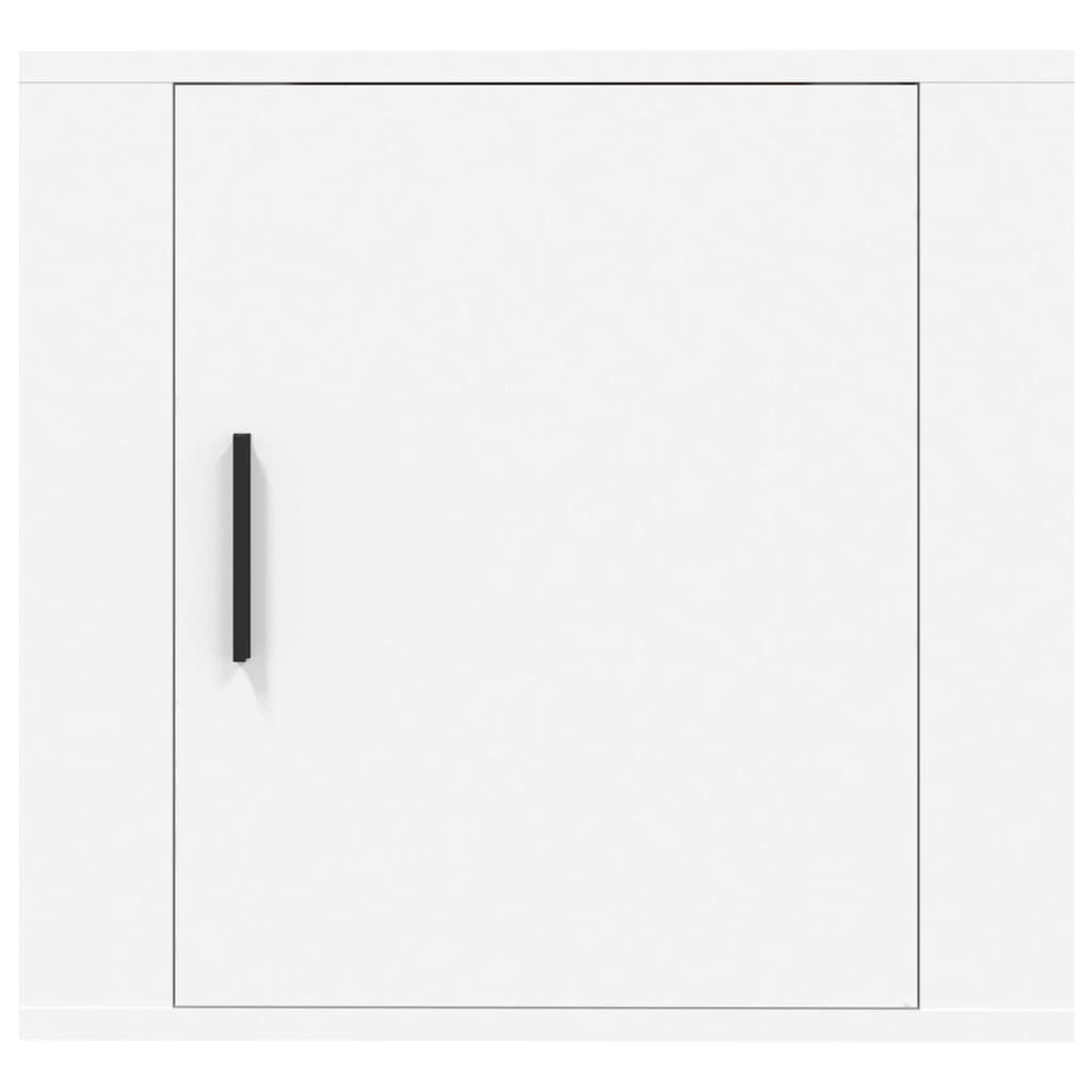 Seinäkiinnitettävä yöpöytä valkoinen 50x30x47 cm - Sisustajankoti.fi