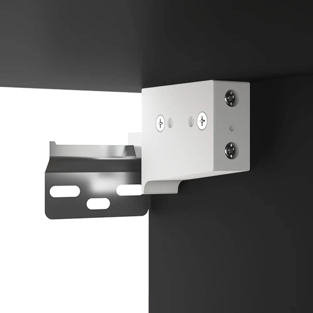 Seinäkiinnitettävä yöpöytä musta 50x30x47 cm - Sisustajankoti.fi