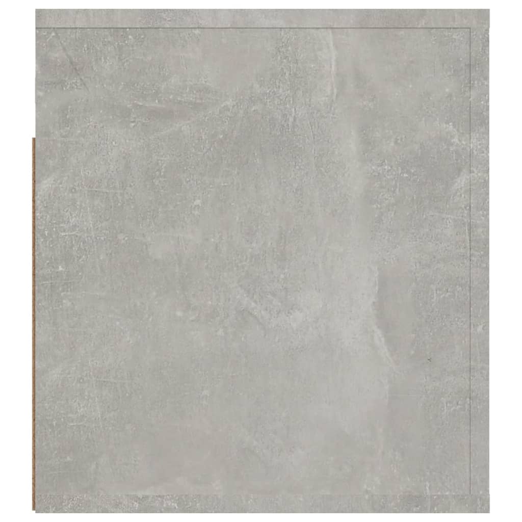 Seinäkiinnitettävä yöpöytä betoninharmaa 50x36x40 cm - Sisustajankoti.fi