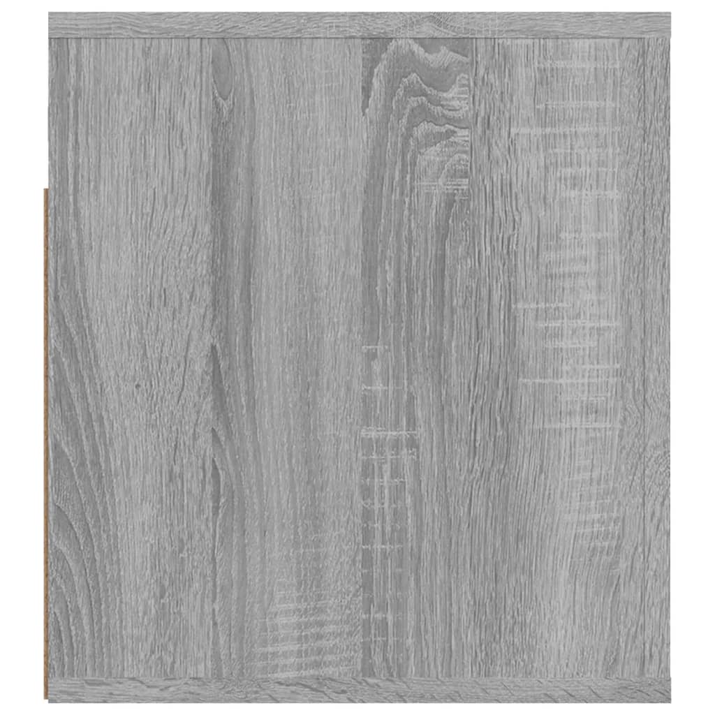 Seinäkiinnitettävät yöpöydät 2 kpl harmaa Sonoma 50x36x40 cm - Sisustajankoti.fi
