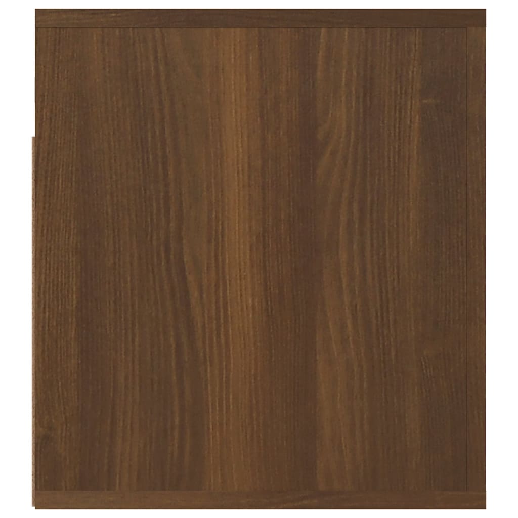 Seinäkiinnitettävät yöpöydät 2 kpl ruskea tammi 50x36x40 cm - Sisustajankoti.fi