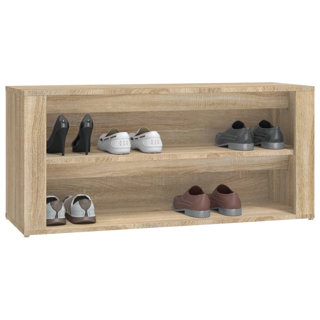 Kenkäteline Sonoma-tammi 100x35x45 cm tekninen puu - Sisustajankoti.fi