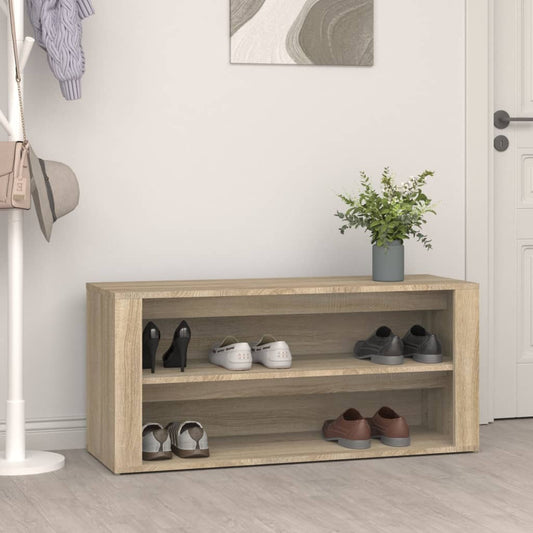 Kenkäteline Sonoma-tammi 100x35x45 cm tekninen puu - Sisustajankoti.fi
