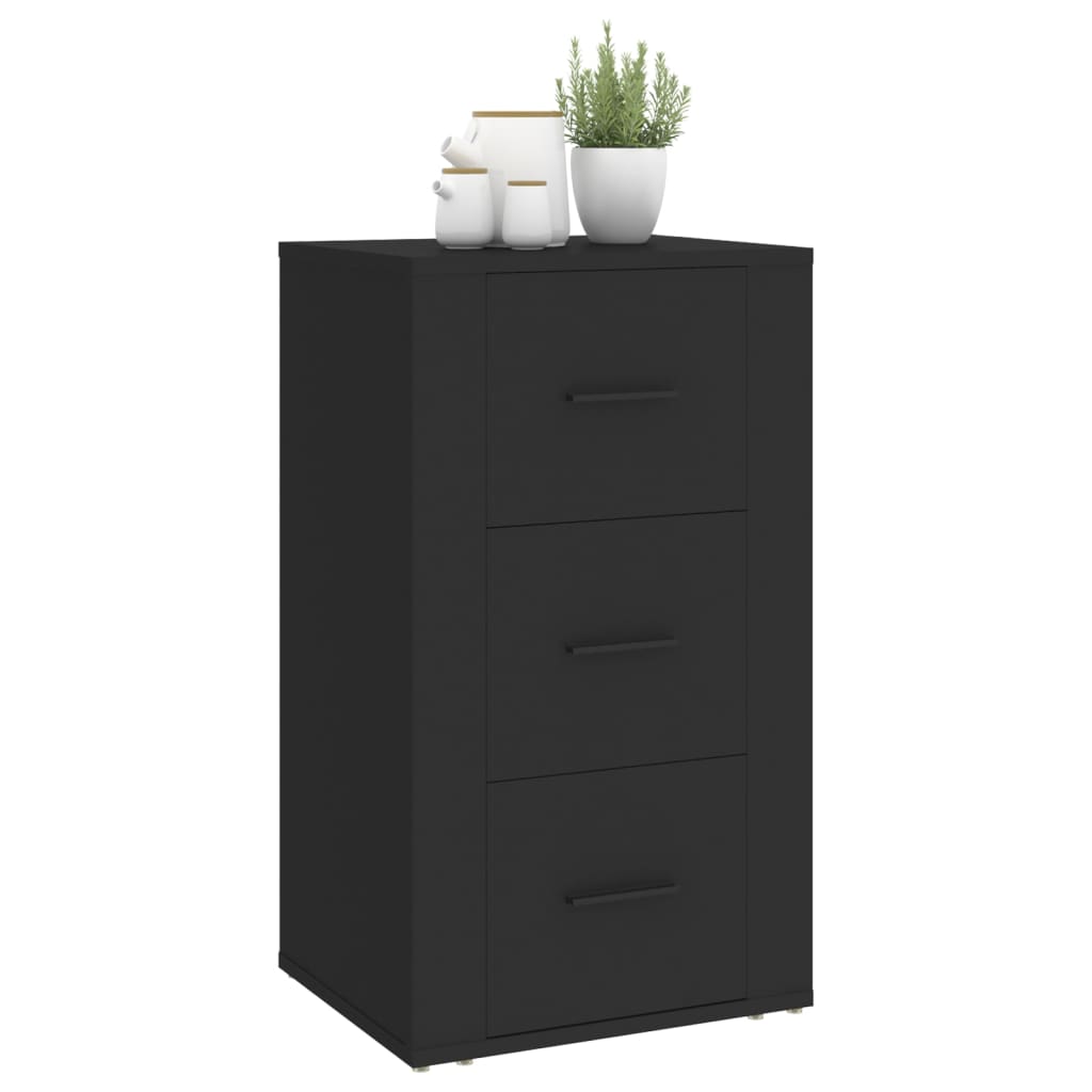 Senkki musta 40x33x70 cm tekninen puu - Sisustajankoti.fi