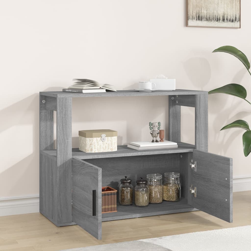 Senkki harmaa Sonoma 80x30x60 cm tekninen puu - Sisustajankoti.fi