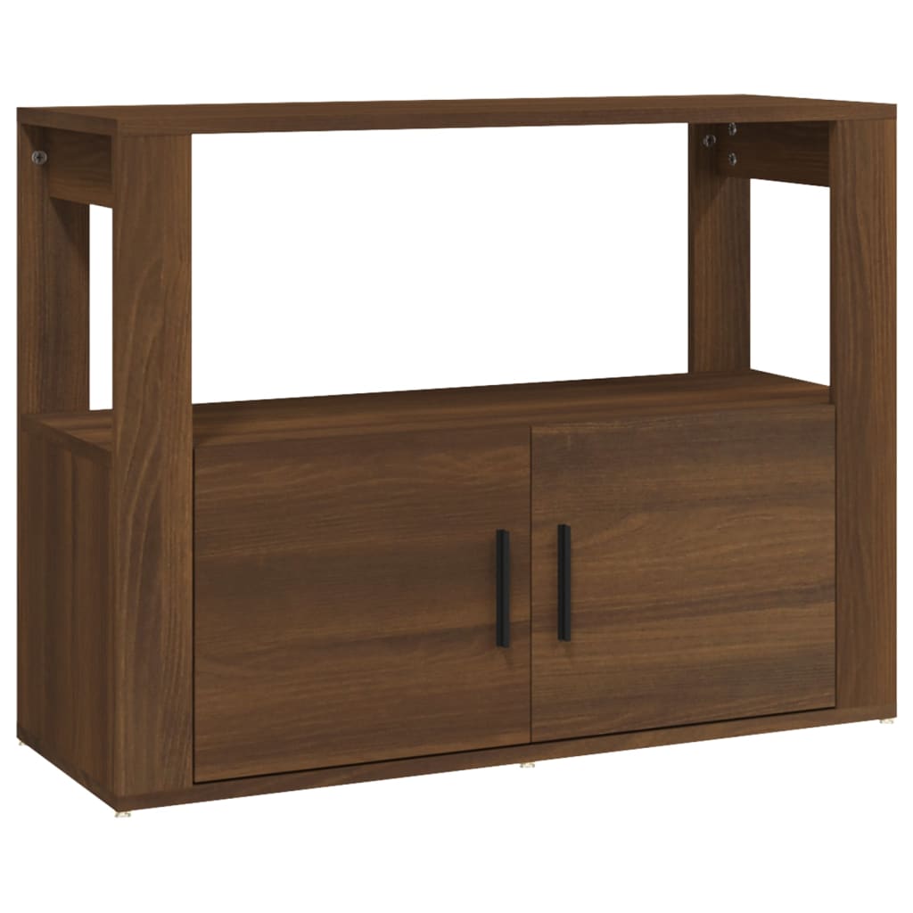 Senkki ruskea tammi 80x30x60 cm tekninen puu - Sisustajankoti.fi