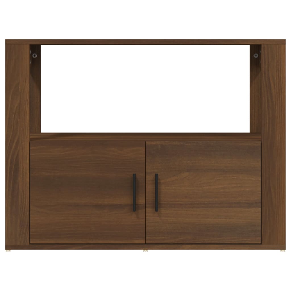Senkki ruskea tammi 80x30x60 cm tekninen puu - Sisustajankoti.fi