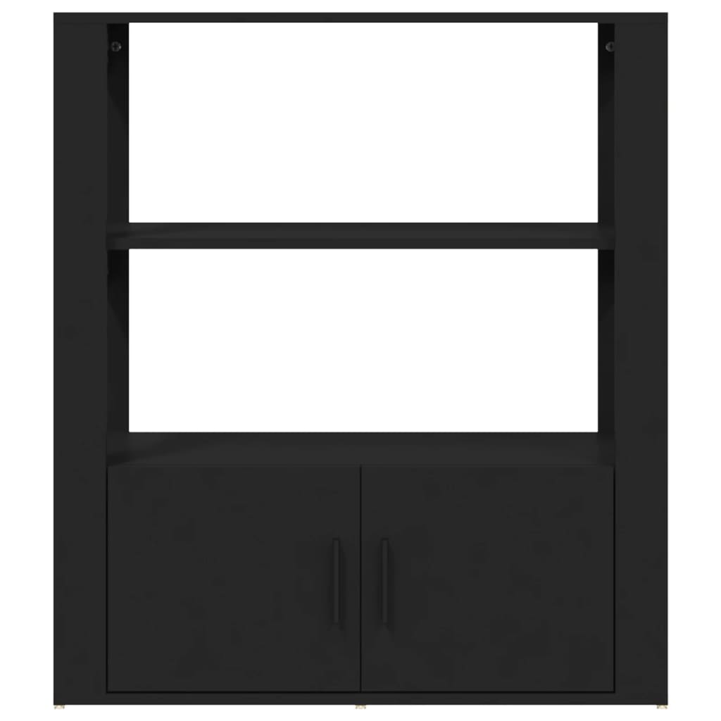Senkki musta 80x30x90 cm tekninen puu - Sisustajankoti.fi