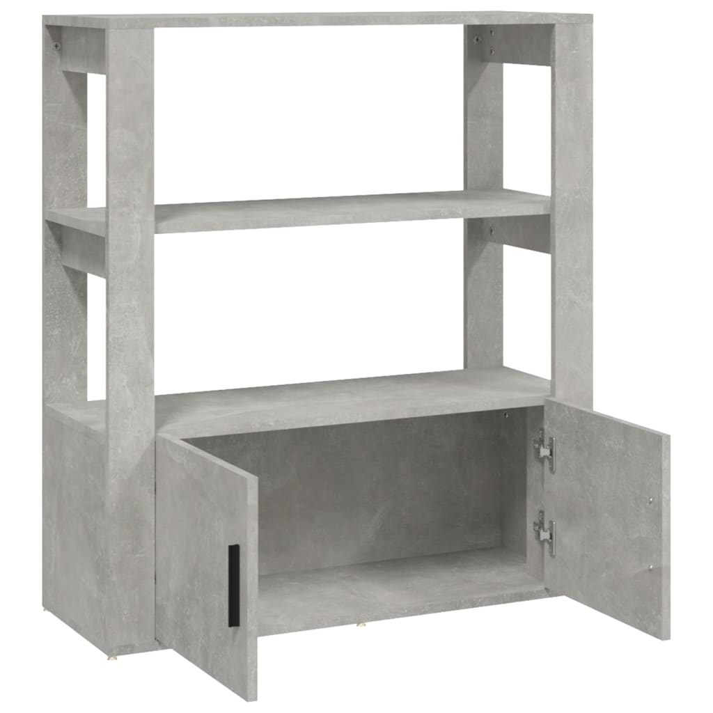 Senkki betoninharmaa 80x30x90 cm tekninen puu - Sisustajankoti.fi