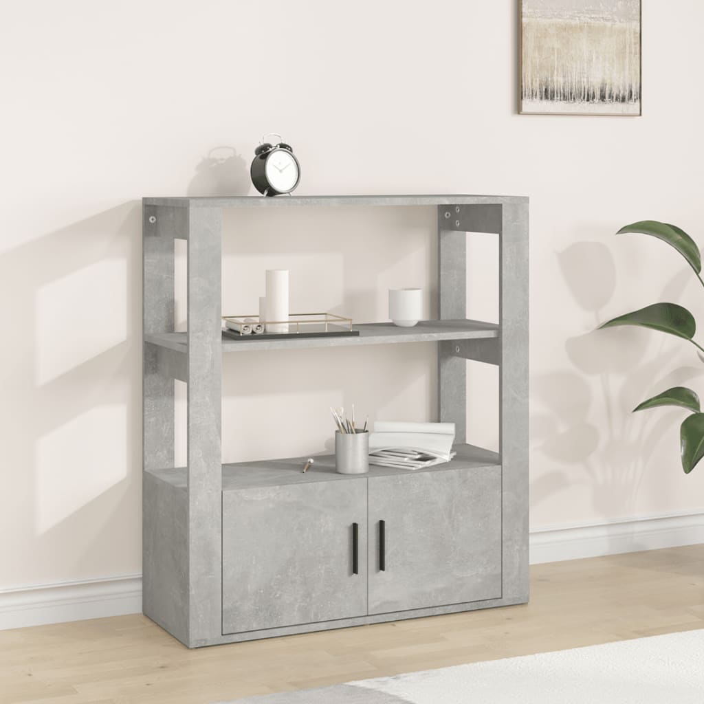 Senkki betoninharmaa 80x30x90 cm tekninen puu - Sisustajankoti.fi