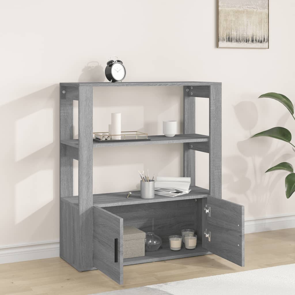 Senkki harmaa Sonoma 80x30x90 cm tekninen puu - Sisustajankoti.fi