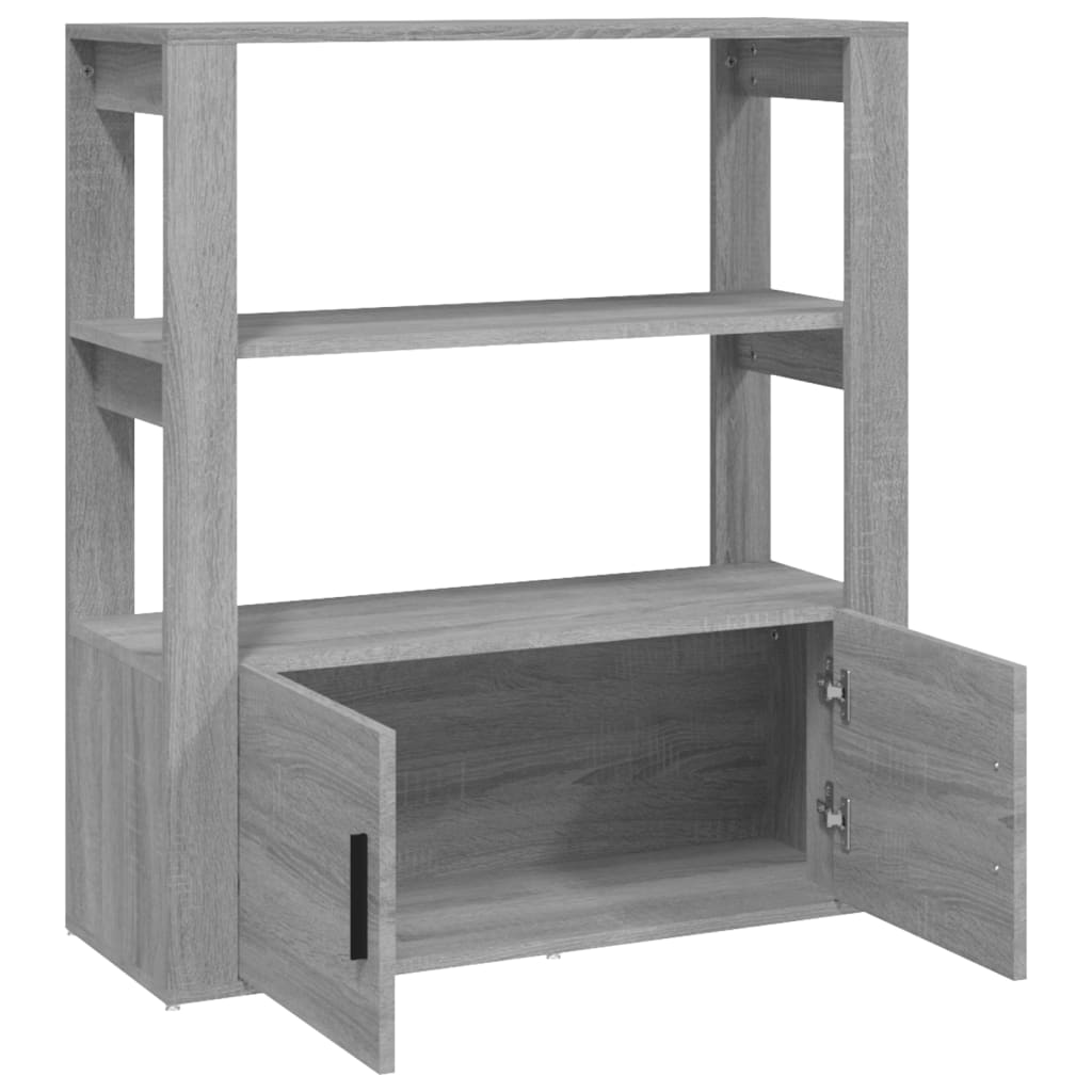 Senkki harmaa Sonoma 80x30x90 cm tekninen puu - Sisustajankoti.fi