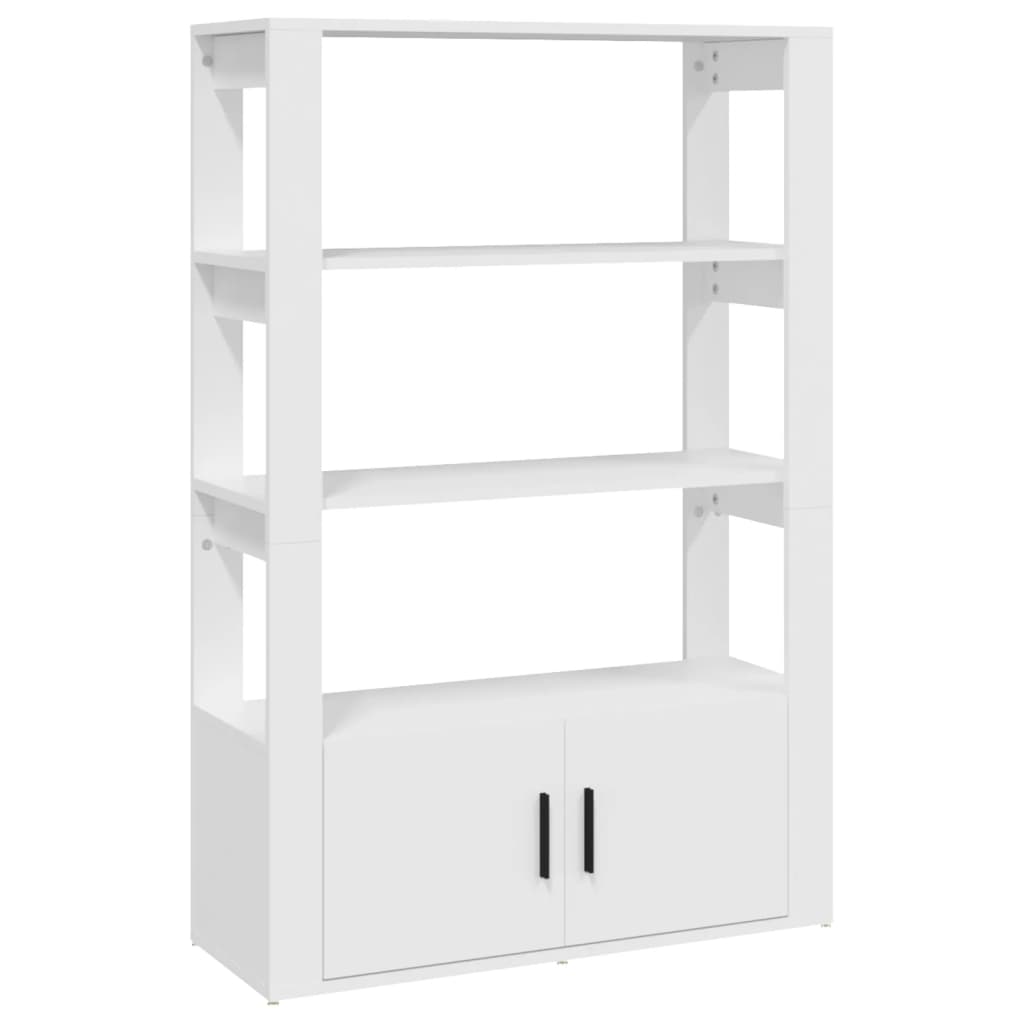 Senkki valkoinen 80x30x119,5 cm tekninen puu - Sisustajankoti.fi