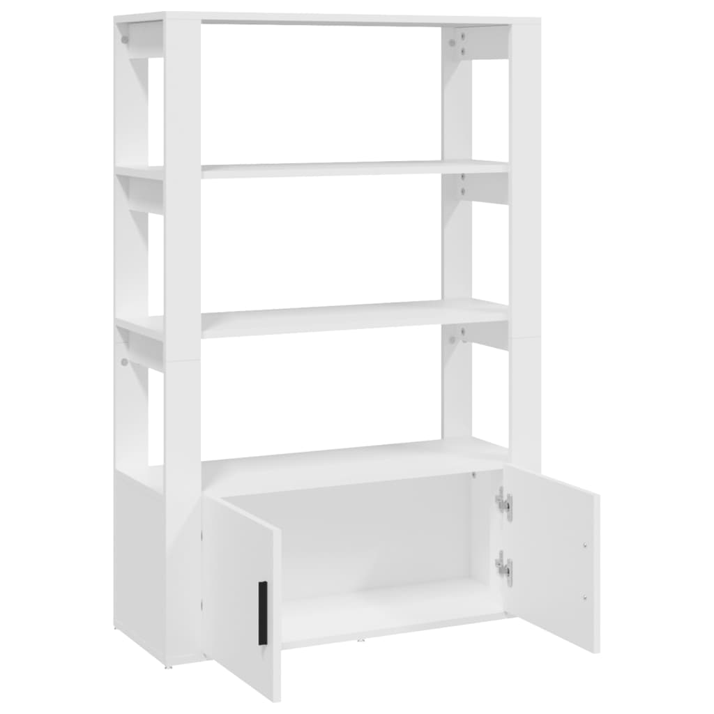 Senkki valkoinen 80x30x119,5 cm tekninen puu - Sisustajankoti.fi