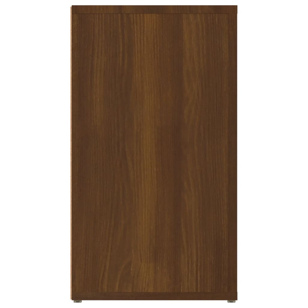 Senkki ruskea tammi 80x30x54 cm tekninen puu - Sisustajankoti.fi