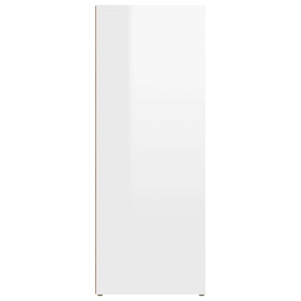 Senkki korkeakiilto valkoinen 80x30x80 cm tekninen puu - Sisustajankoti.fi