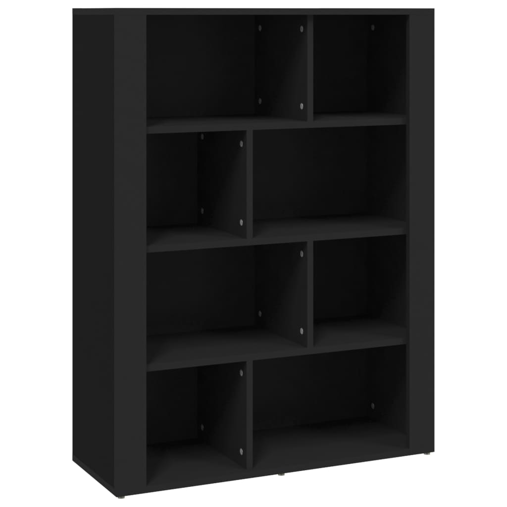 Senkki musta 80x30x106 cm tekninen puu - Sisustajankoti.fi