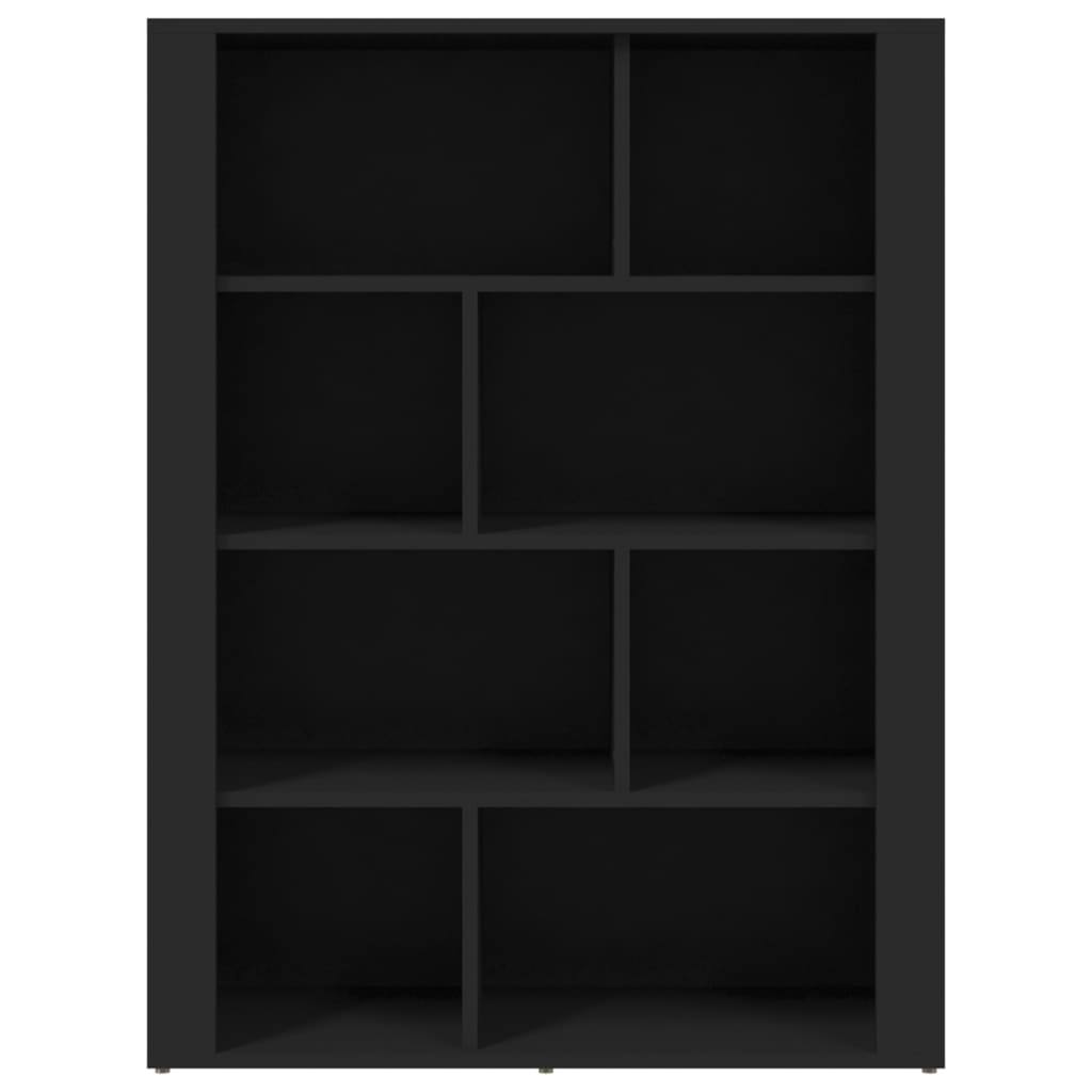 Senkki musta 80x30x106 cm tekninen puu - Sisustajankoti.fi