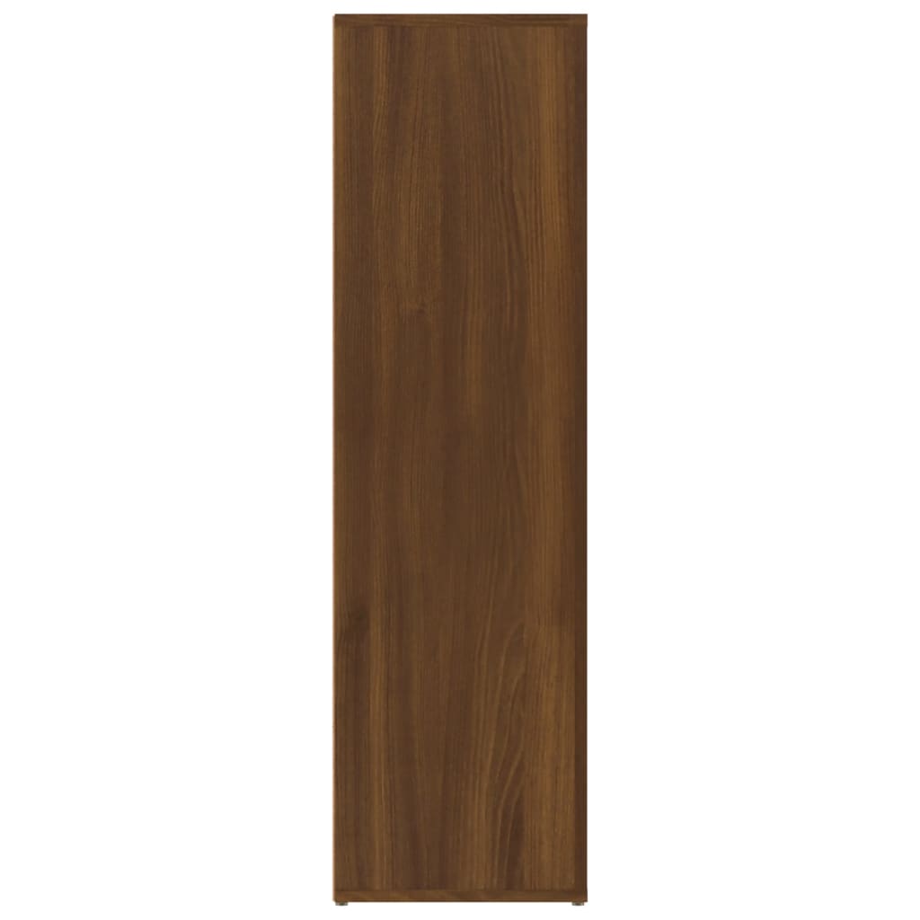 Senkki ruskea tammi 80x30x106 cm tekninen puu - Sisustajankoti.fi