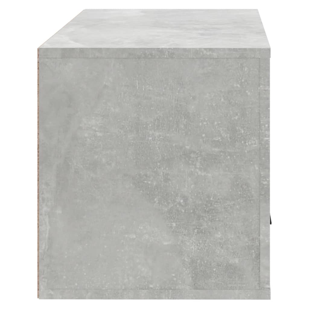 Seinäkenkäkaappi betoninharmaa 70x35x38 cm tekninen puu - Sisustajankoti.fi