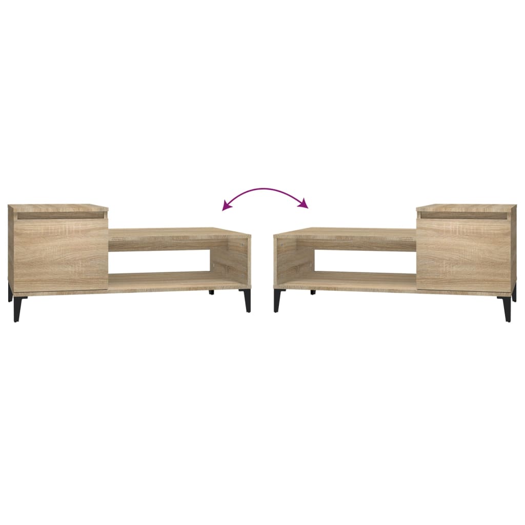 Sohvapöytä Sonoma-tammi 100x50x45 cm tekninen puu - Sisustajankoti.fi