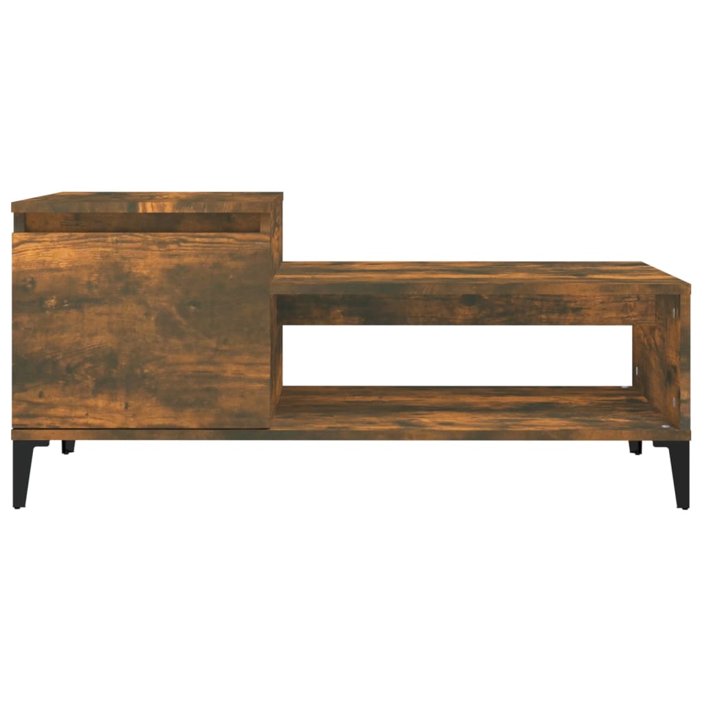 Sohvapöytä savutammi 100x50x45 cm tekninen puu - Sisustajankoti.fi